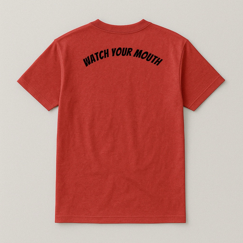 RED "I'M 40" T-SHIRT w/ BLACK logo