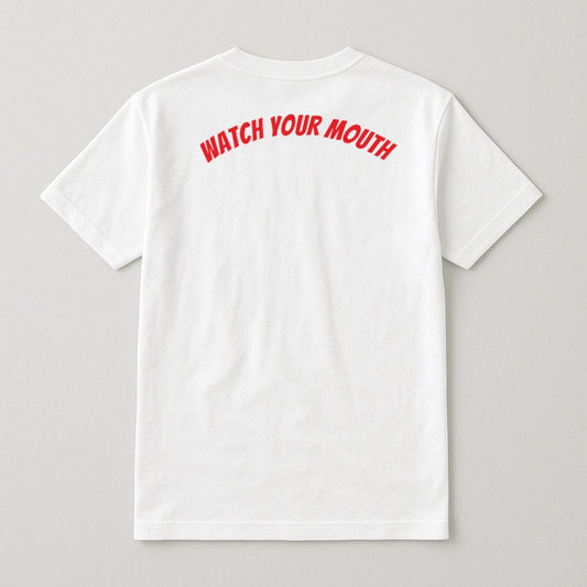 "I'M 40" T-SHIRT WHITE w/ RED logo