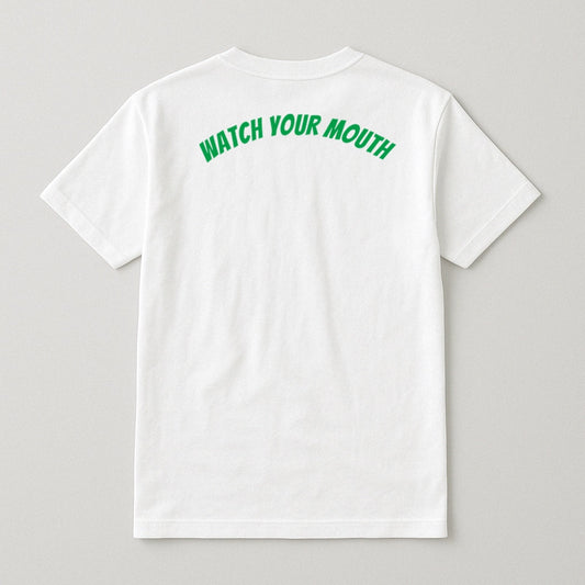 "I'M 40" T-SHIRT WHITE w/ GREEN logo