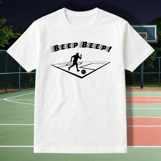 Beep Beep! White and Black T-Shirt
